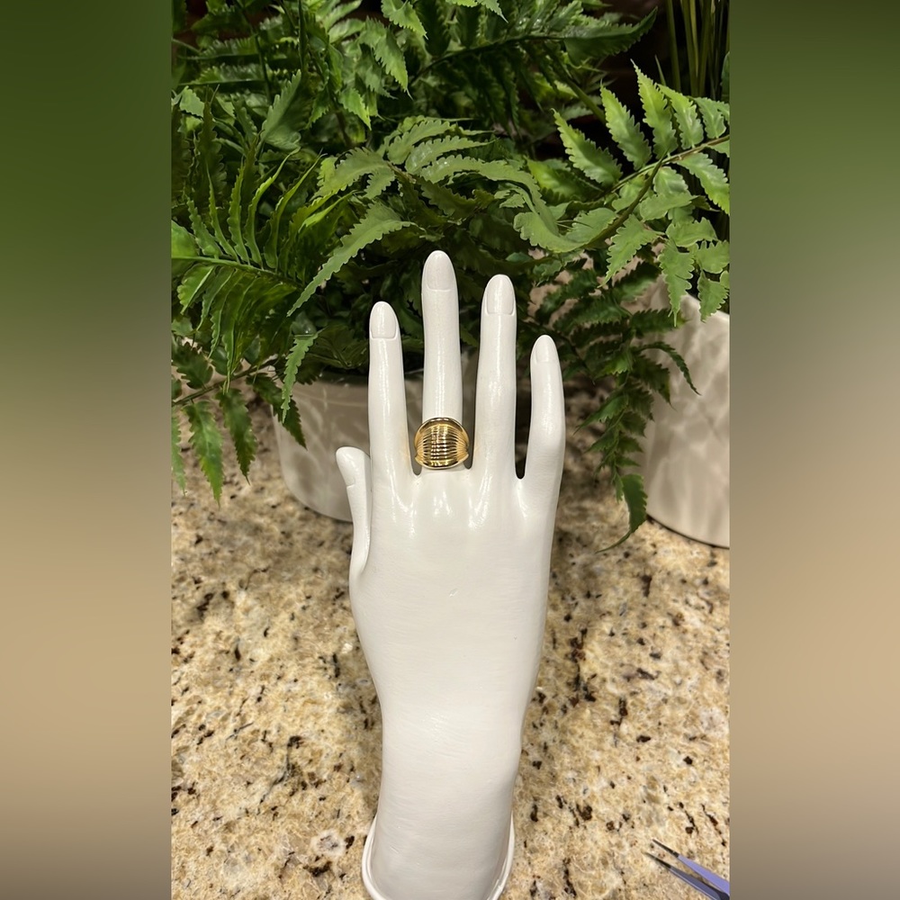 Solid 14K “Forever Gold” Cigar Band Ring